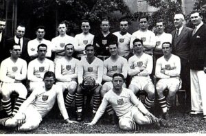 A equipe norte-americana na Copa do Mundo de 1930.